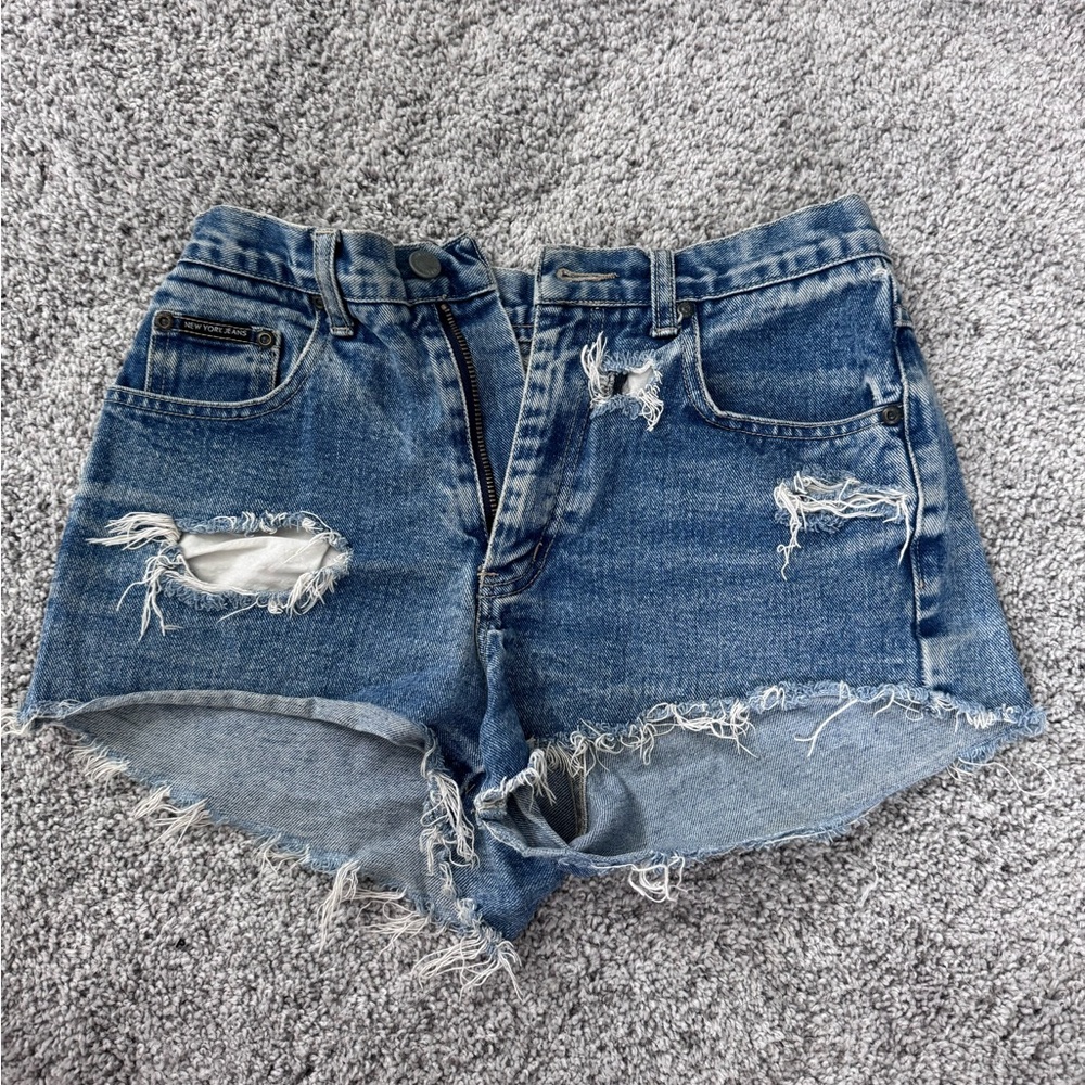 Distressed Denim Women Shorts